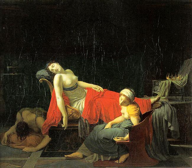 Julius Adam Der Tod der Kleopatra von Jean-Baptiste Regnault Germany oil painting art